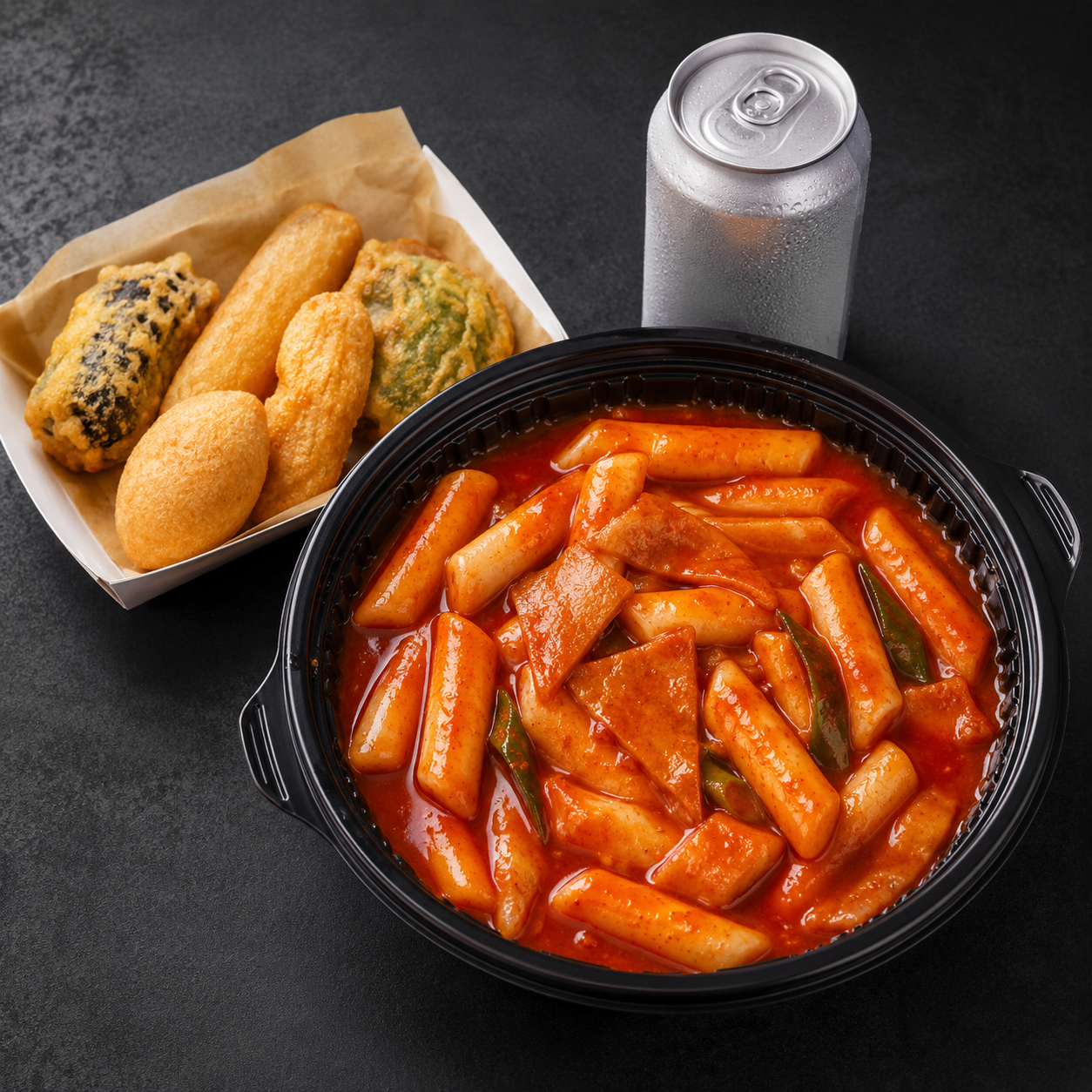 배달앱 세트메뉴 썸네일, 메인 메뉴, 사이드, 음료 구성을 한 장에 정리한다. — 결과 이미지 1/3